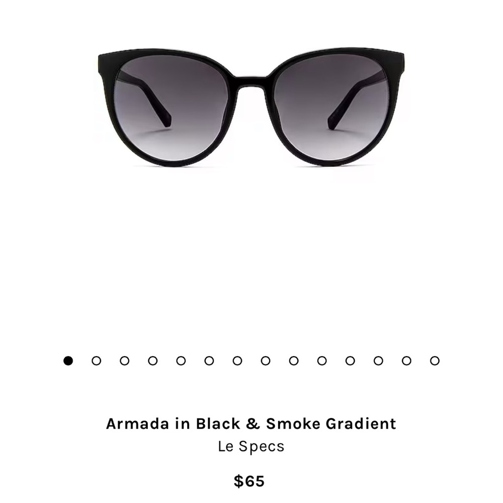 Le Specs Armada in Black & Smoke Gradient